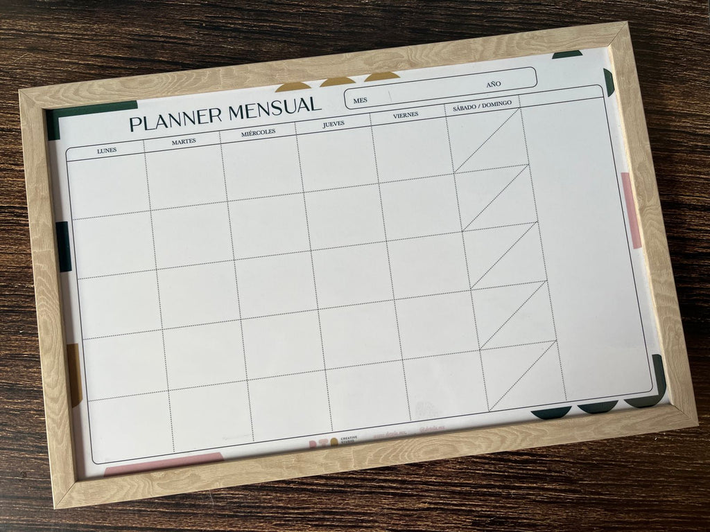 Planner pizarron con Marco