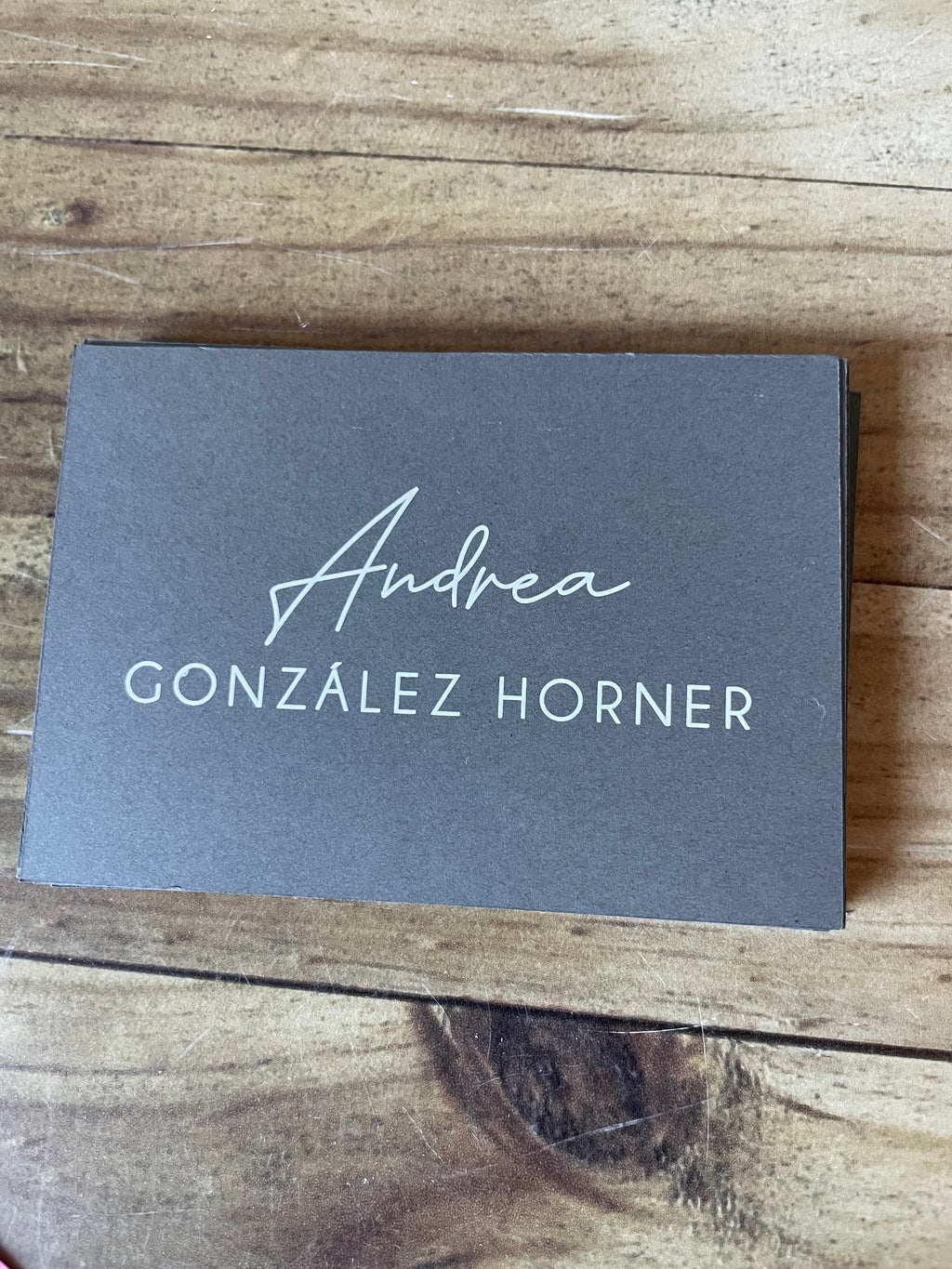 Tarjeta agradecimiento serigrafía